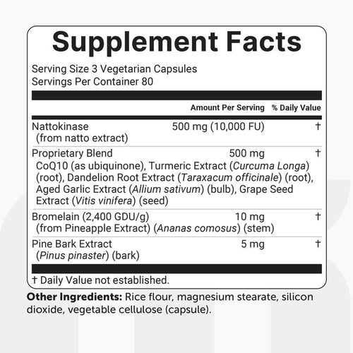 Nattokinase 10,000FU Complex Supplement